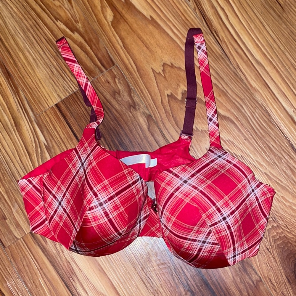 Plaid bra